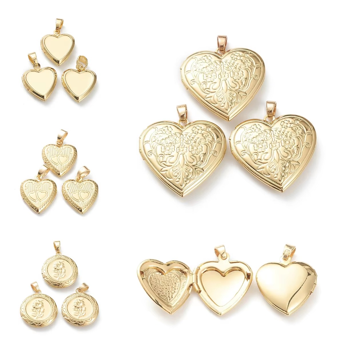 10pcs Heart Photo Locket Penda - Heart Locket Necklace Photo recension och pris