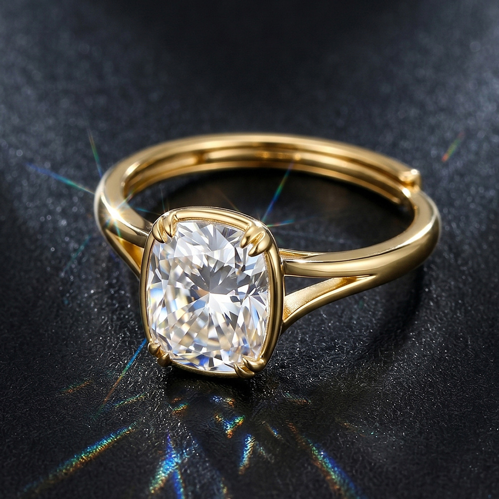 S925 Sterling Silver 1 Carat S - Moissanite Engagement Ring 1 Carat recension och pris