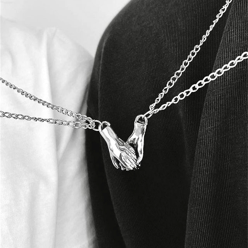 2Pcs/Set Couple Matching Neckl - Magnetic Couple Matching Necklaces recension och pris