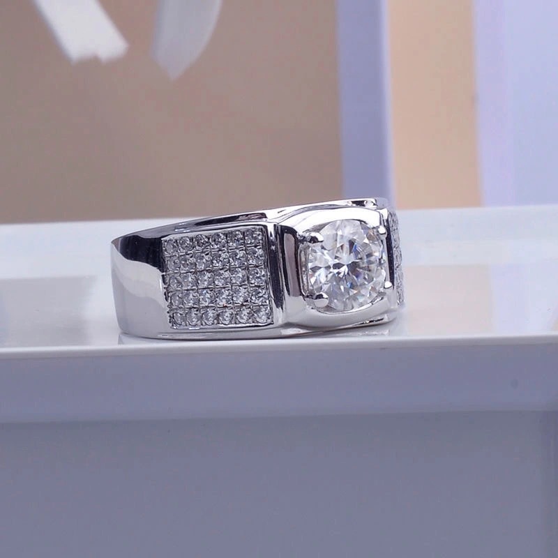 New Four-claw Simulation Moiss - Moissanite Engagement Ring 1 Carat recension och pris