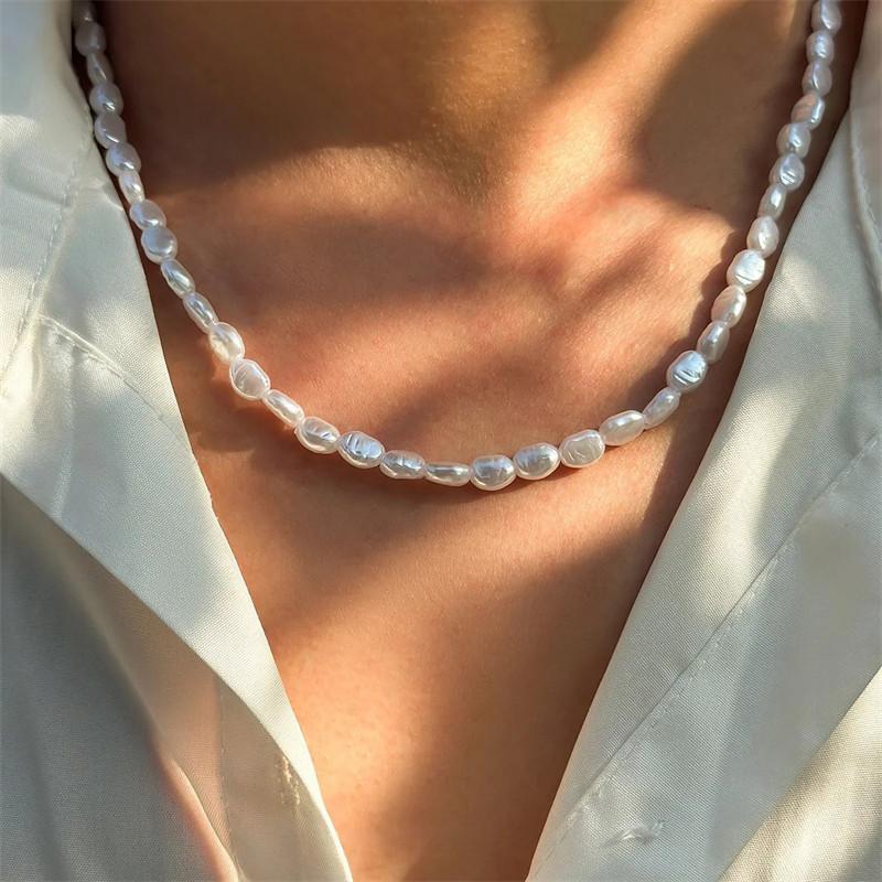 New Fashion Simple Imitation P - Pearl Choker Necklace Vintage recension och pris
