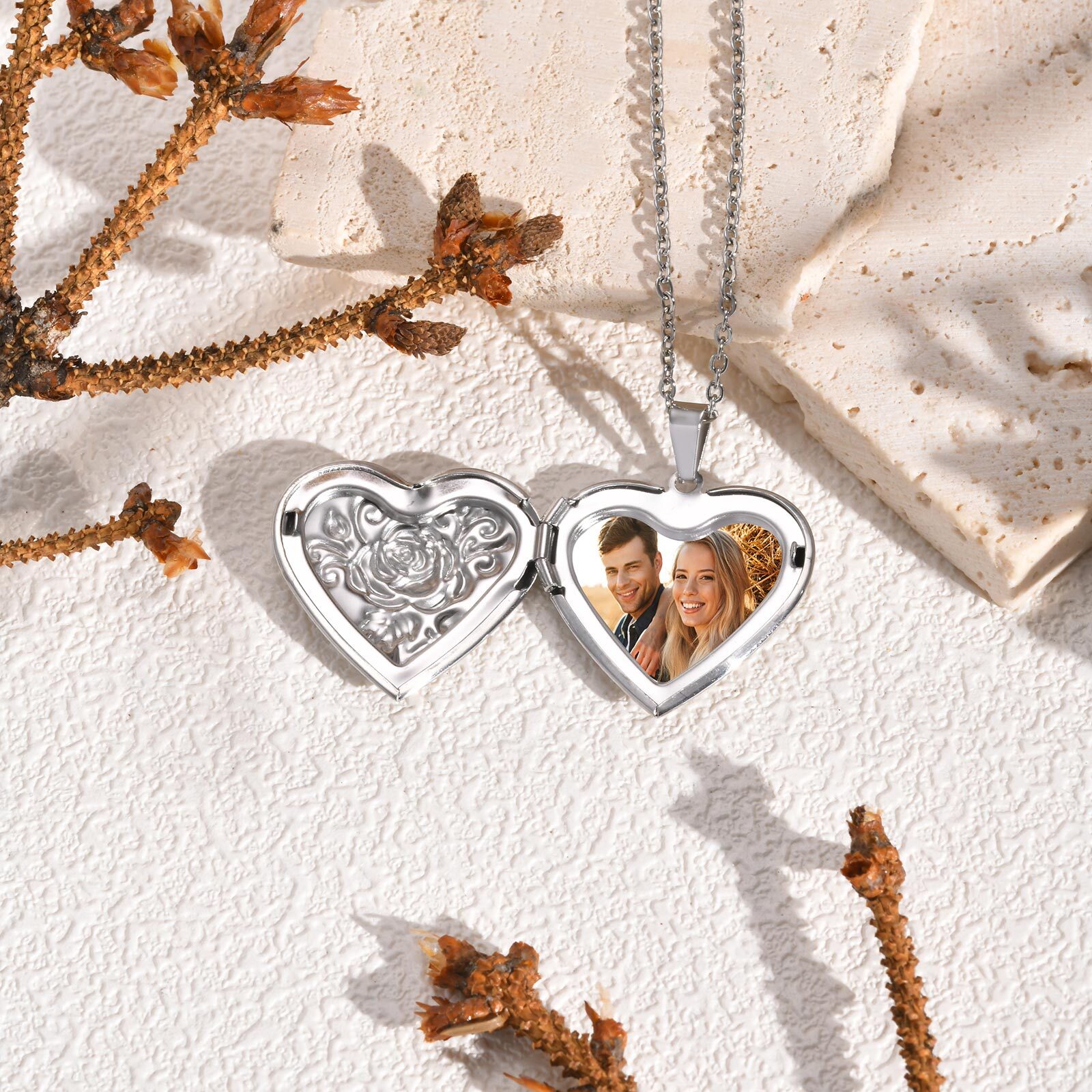 Women's Personalized Heart Pen - Custom Name Necklace Stainless Steel recension och pris