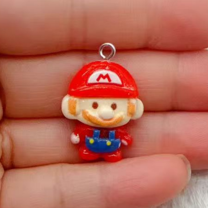 10pcs resin cartoon pendant, D - Earrings recension och pris