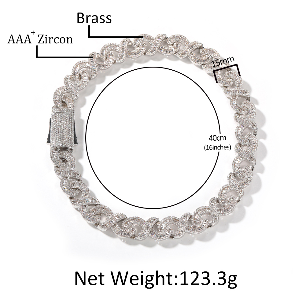 THE BLING KING 15mm Infinity C - Cuban Link Chain 12Mm recension och pris