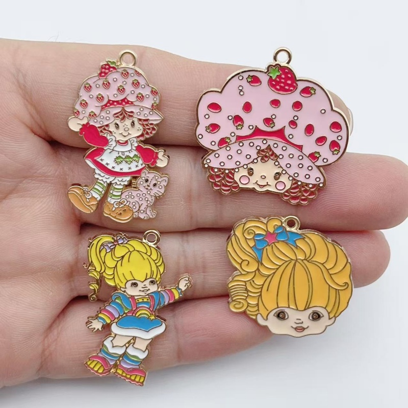 10pcs Cute Little Girl Enamel  - Earrings recension och pris